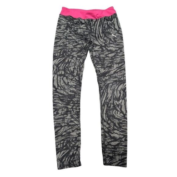 Puma Pink and Silver Pant/Leggings Women's Size Large - Picture 1 of 5